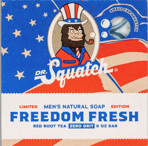 Dr. squatch freedom fresh - Dr. Squatch Bricc of the Dead 💀 Limited Edition 5.oz Soap Bar (Medium Grit) NEW. $13.25 Save up to 15% when you buy more. Superplastic Guggimon Conceal N' Bury FREE SHIPPING! Mint, New & Factory Sealed. $58.99 Save up to 10% when you buy more. GREAT PRICE. Great price compared to similar brand new items. Dr. Squatch …